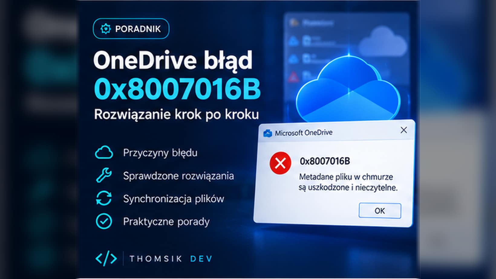 OneDrive błąd 0x8007016B – Rozwiązanie