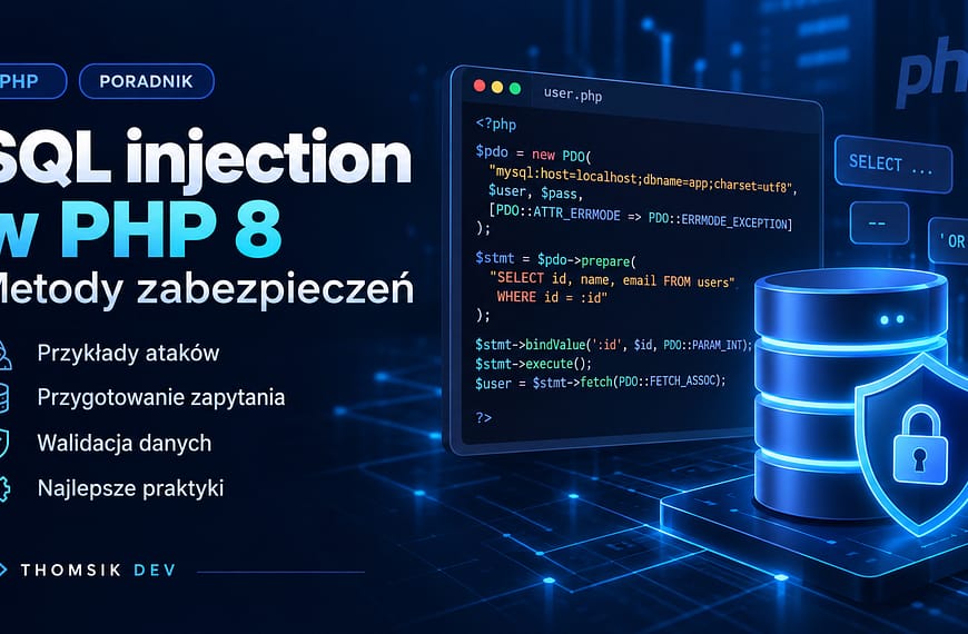 SQL injection w PHP 8 – Metody zabezpieczeń